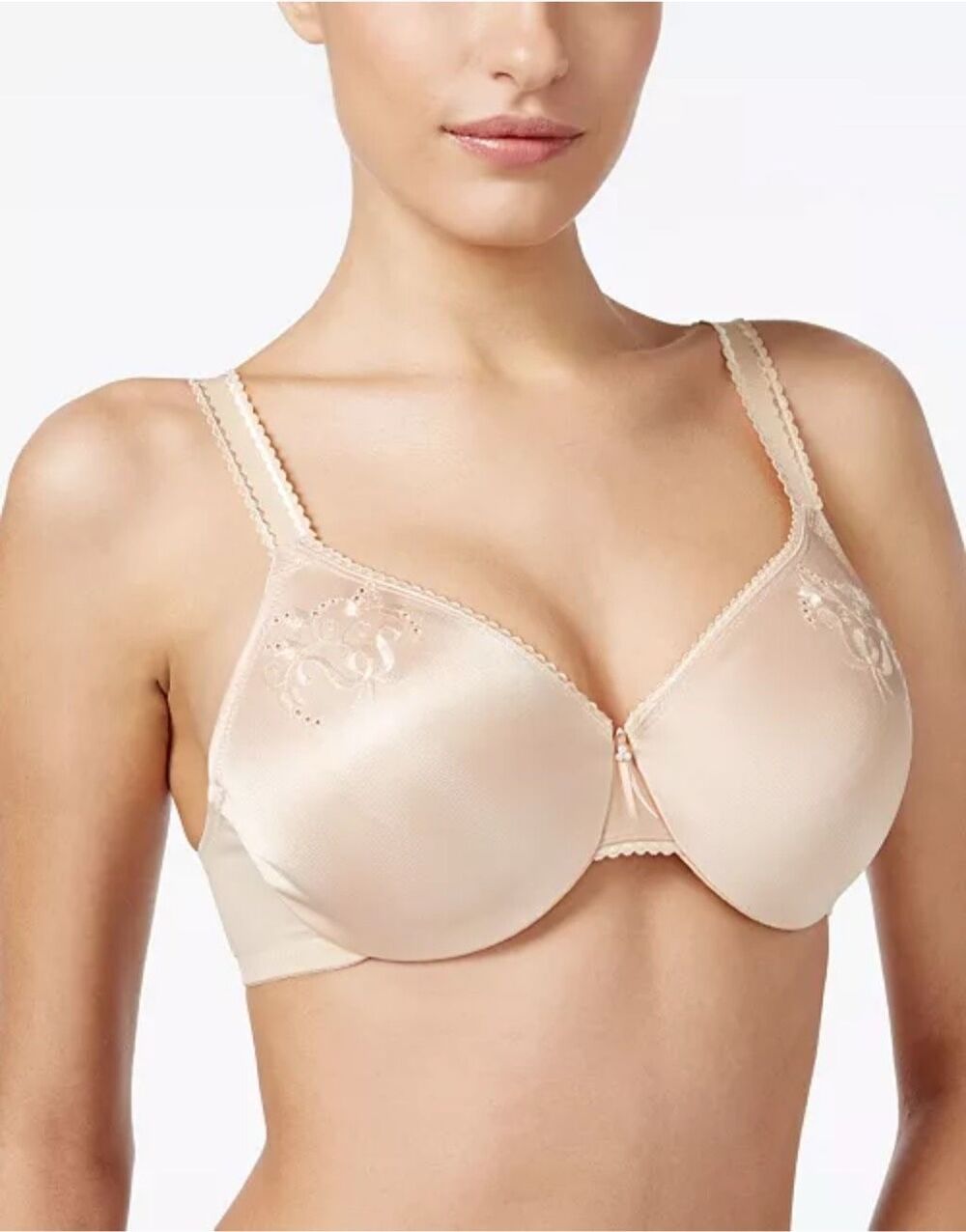 Wacoal Slimline Seamless Underwire Minimizer Bra Light Beige Sand 40D